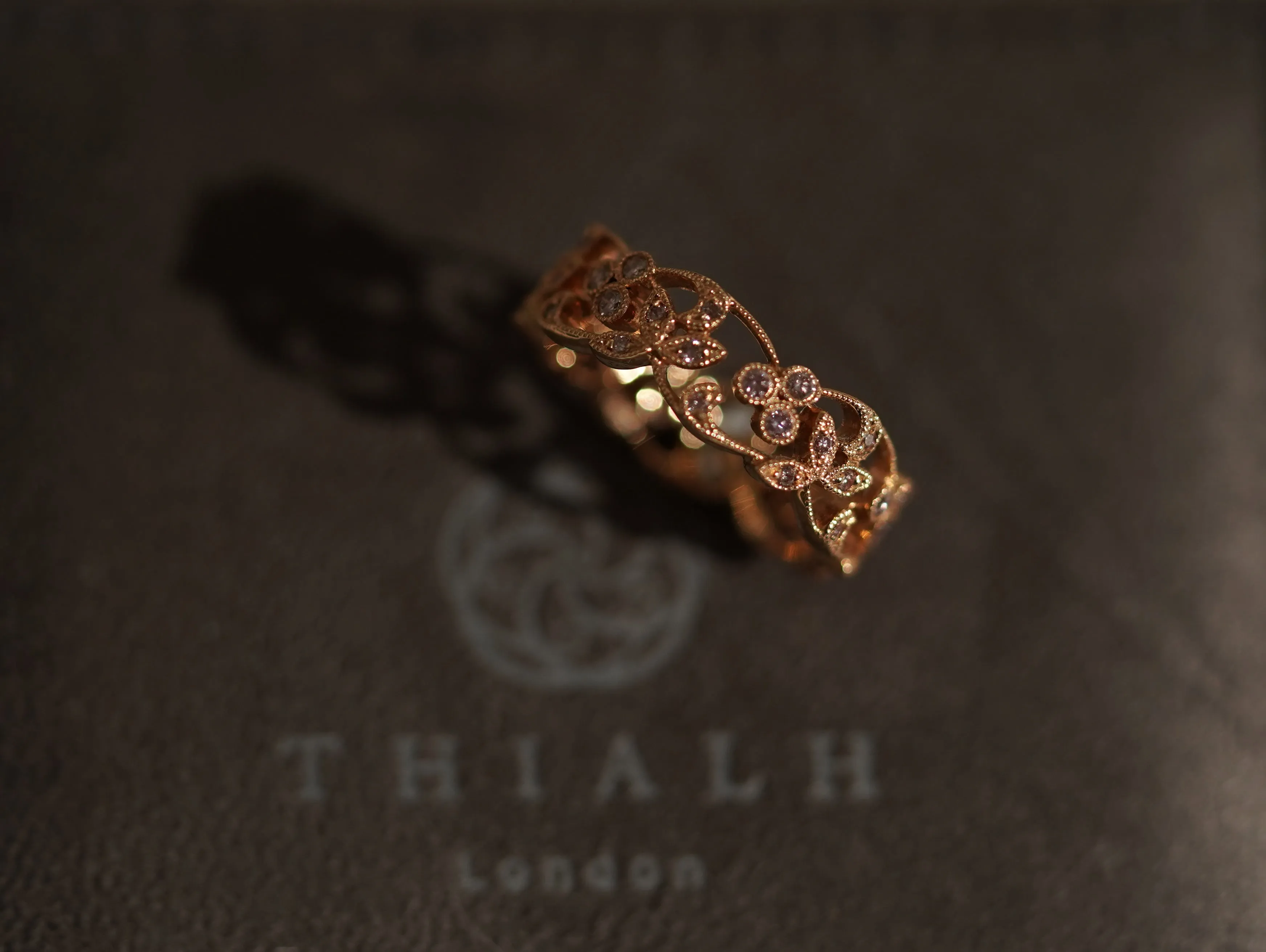 18K gold Pink diamond ring