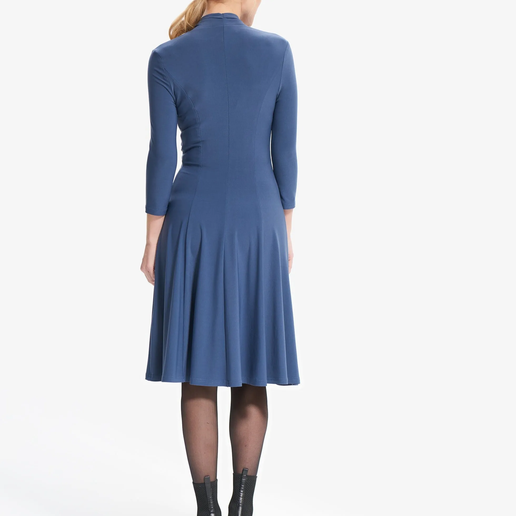 3/4 Sleeve Dress With Hardware