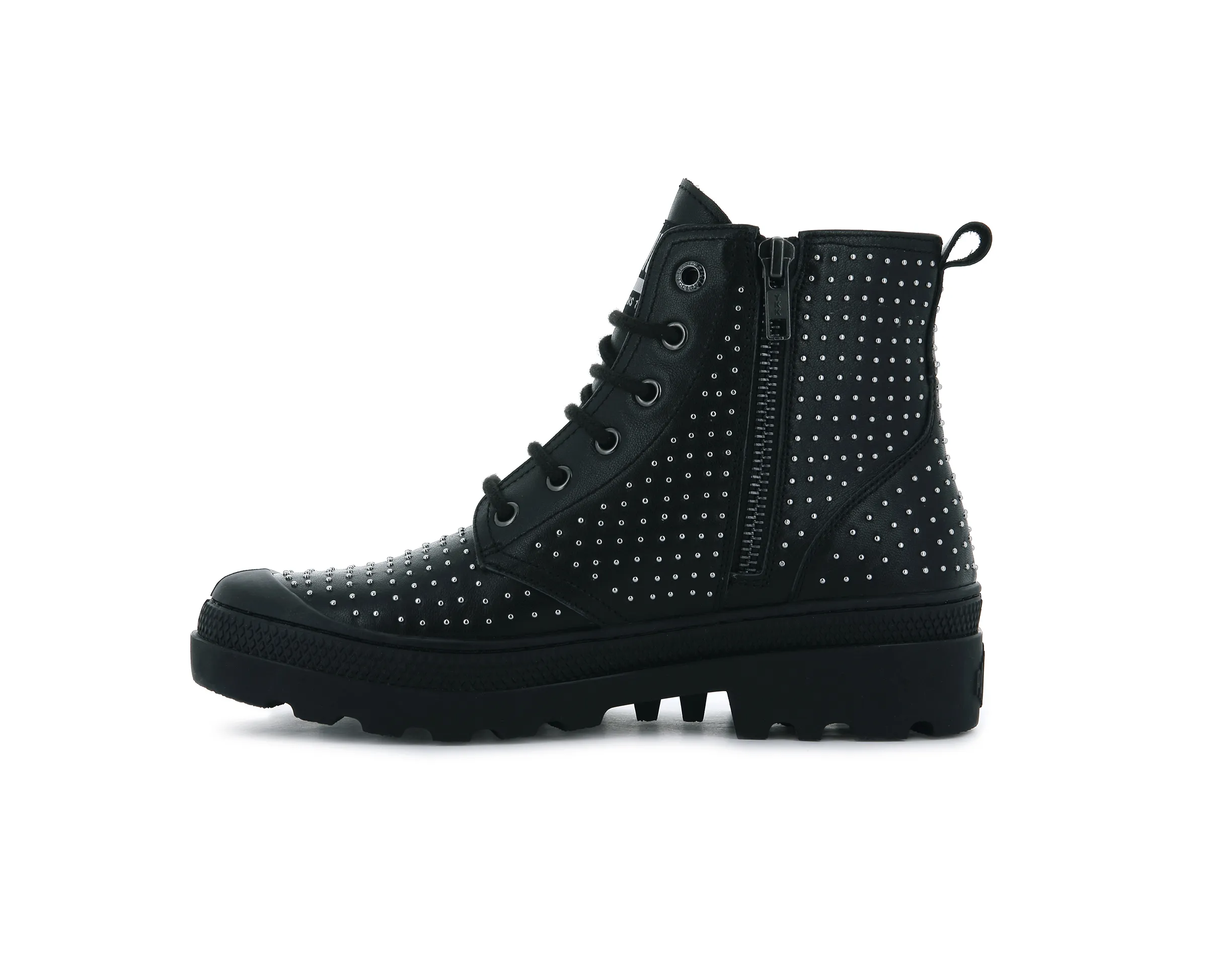 96950-001-M | PAMPA AVENUE HI ZIP STUD | BLACK/BLACK