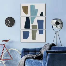 A Blue And Brown Abstract Wall Art