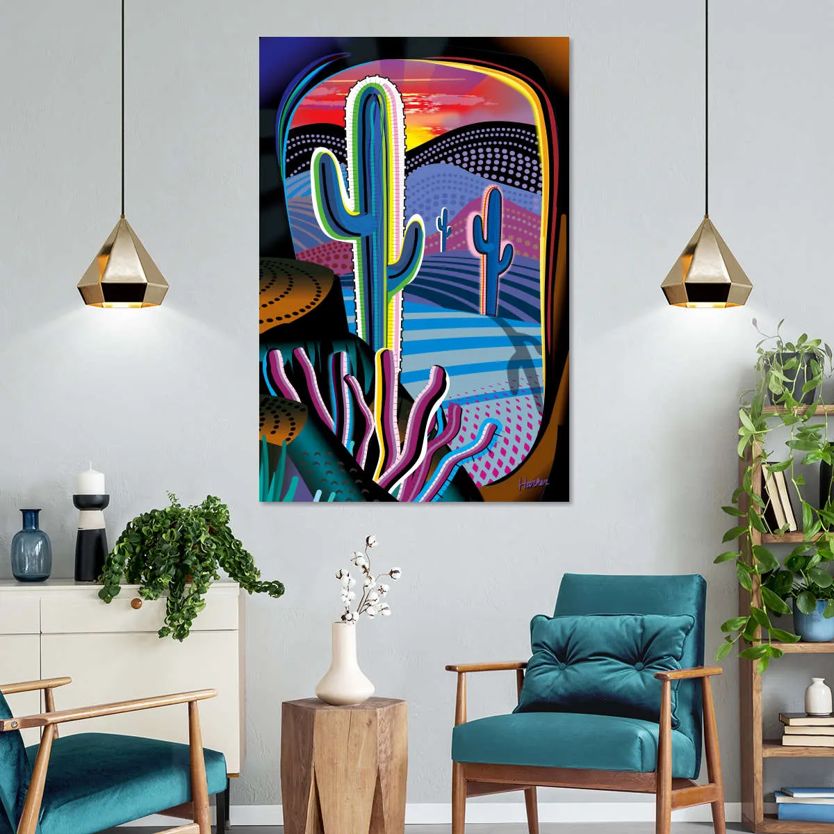 A Desert Sunset Wall Art