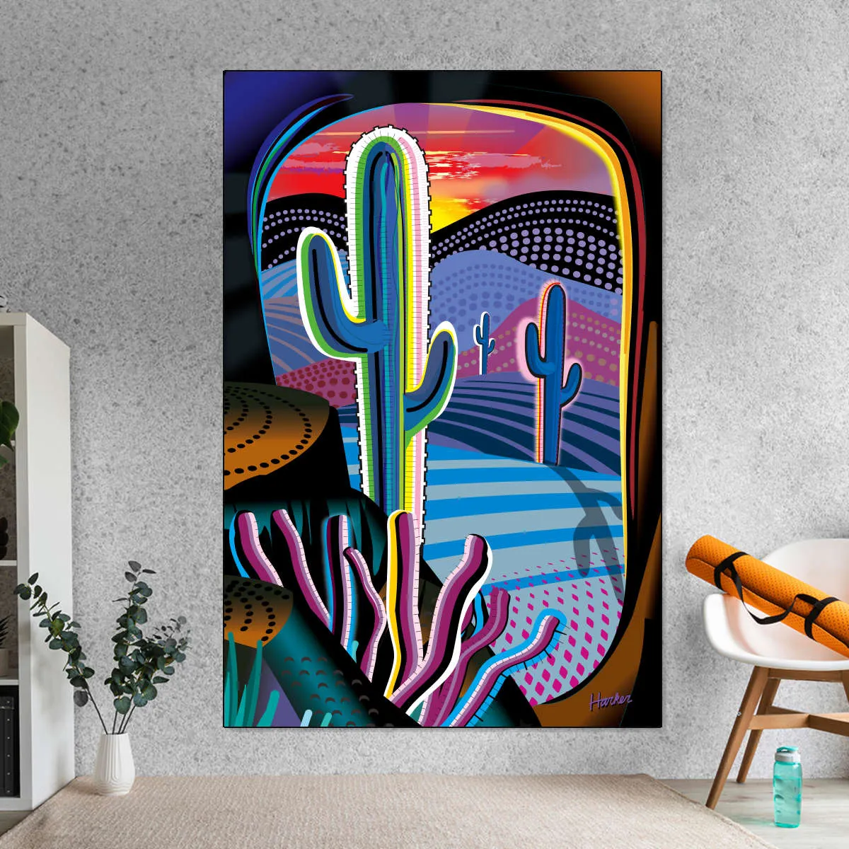 A Desert Sunset Wall Art