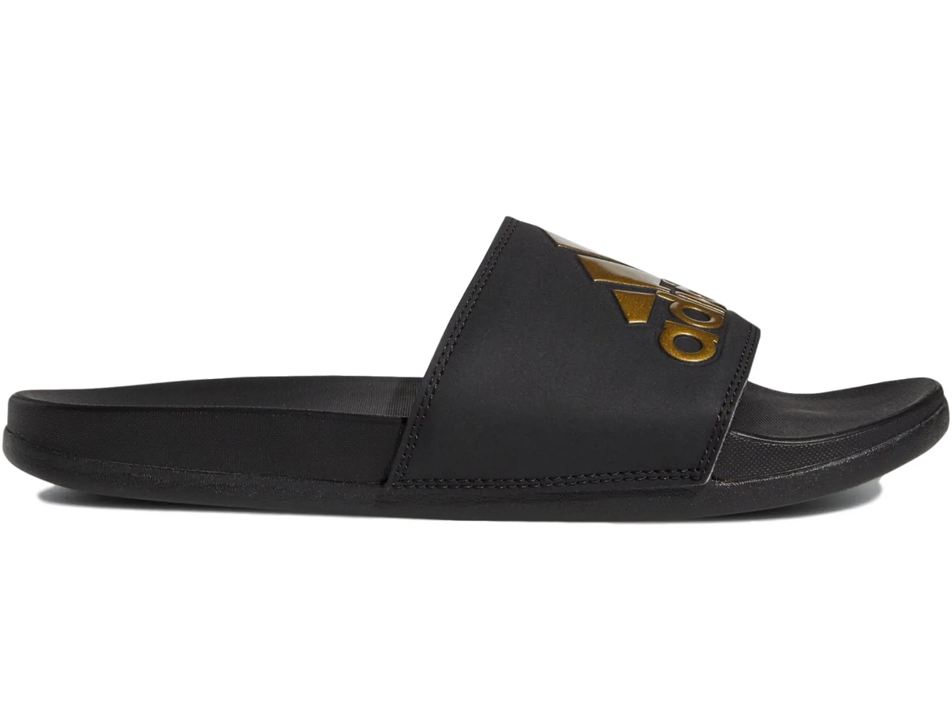 Adidas Mens Adilette Comfort Slide Black/Gold <br> EG1850