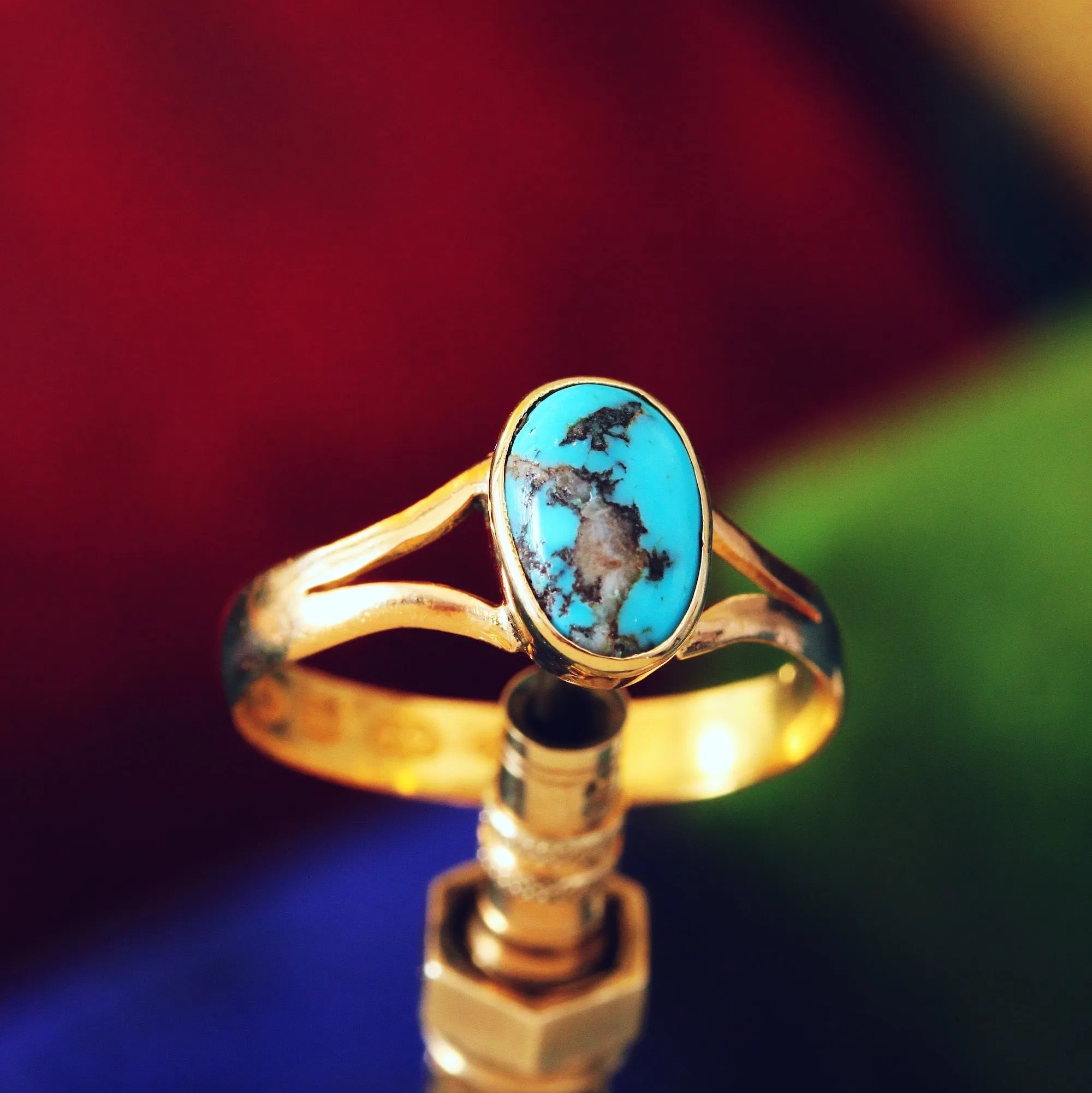 Adorable Date 1887 Turquoise Ring