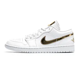 Air Jordan 1 Low SE 'White/Metallic Gold'