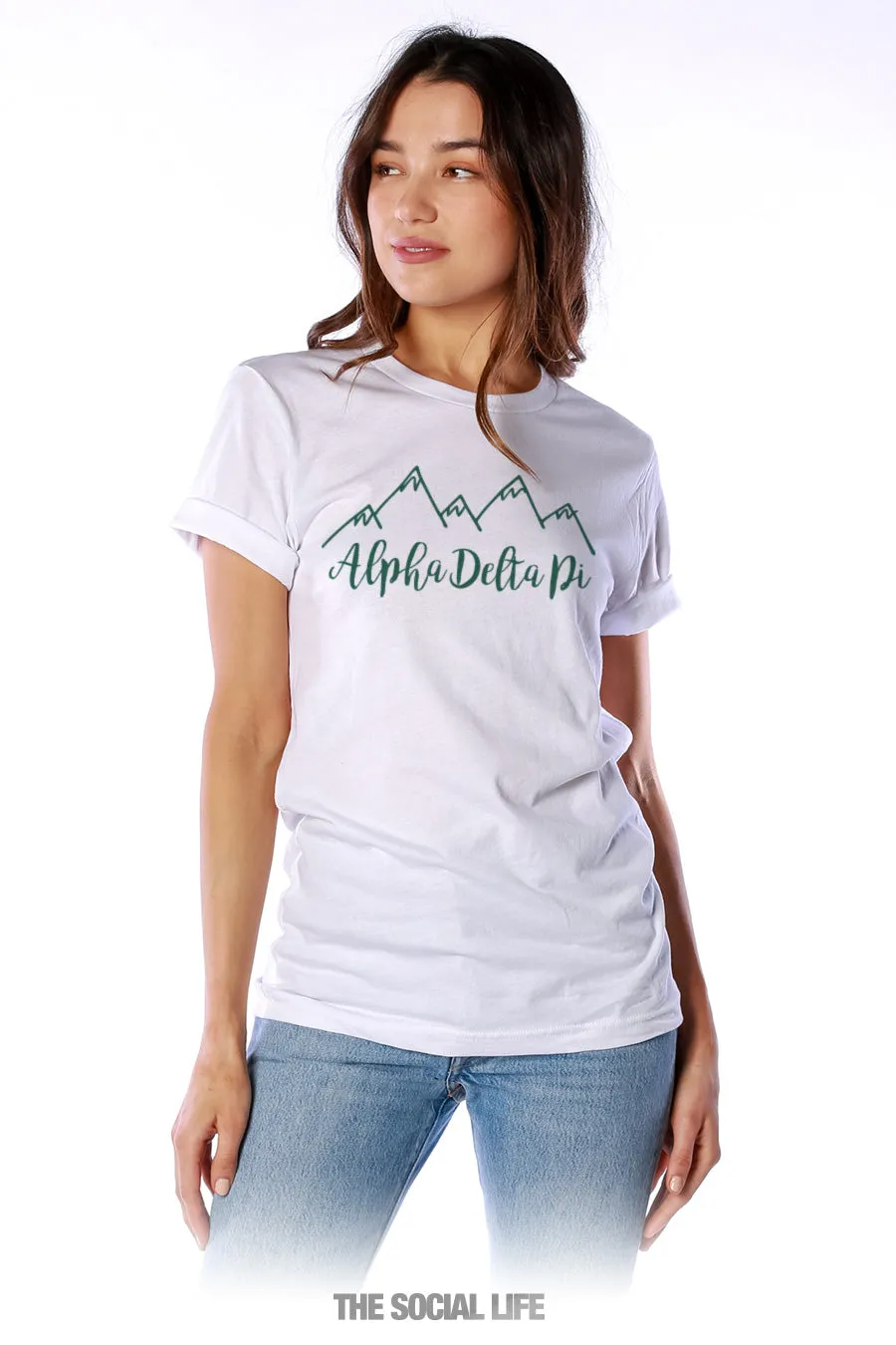 Alpha Delta Pi Mountain Doodle Tee