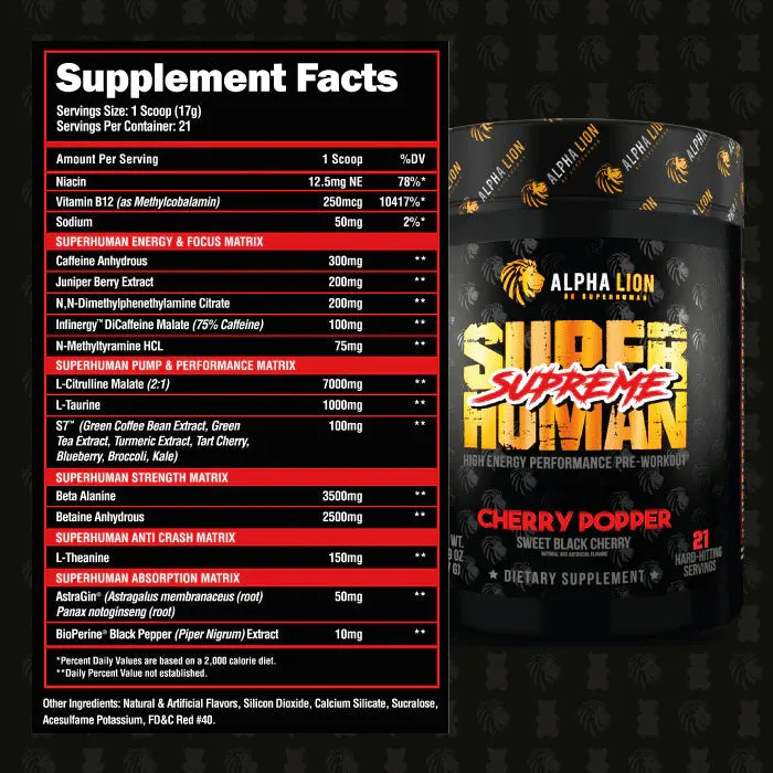 Alpha Lion SuperHuman Supreme 21 Servings