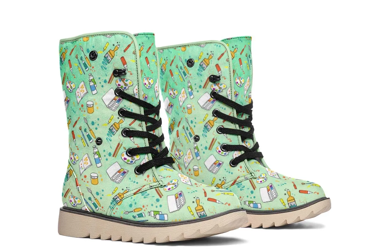 Artist Pattern Polar Vibe Boots