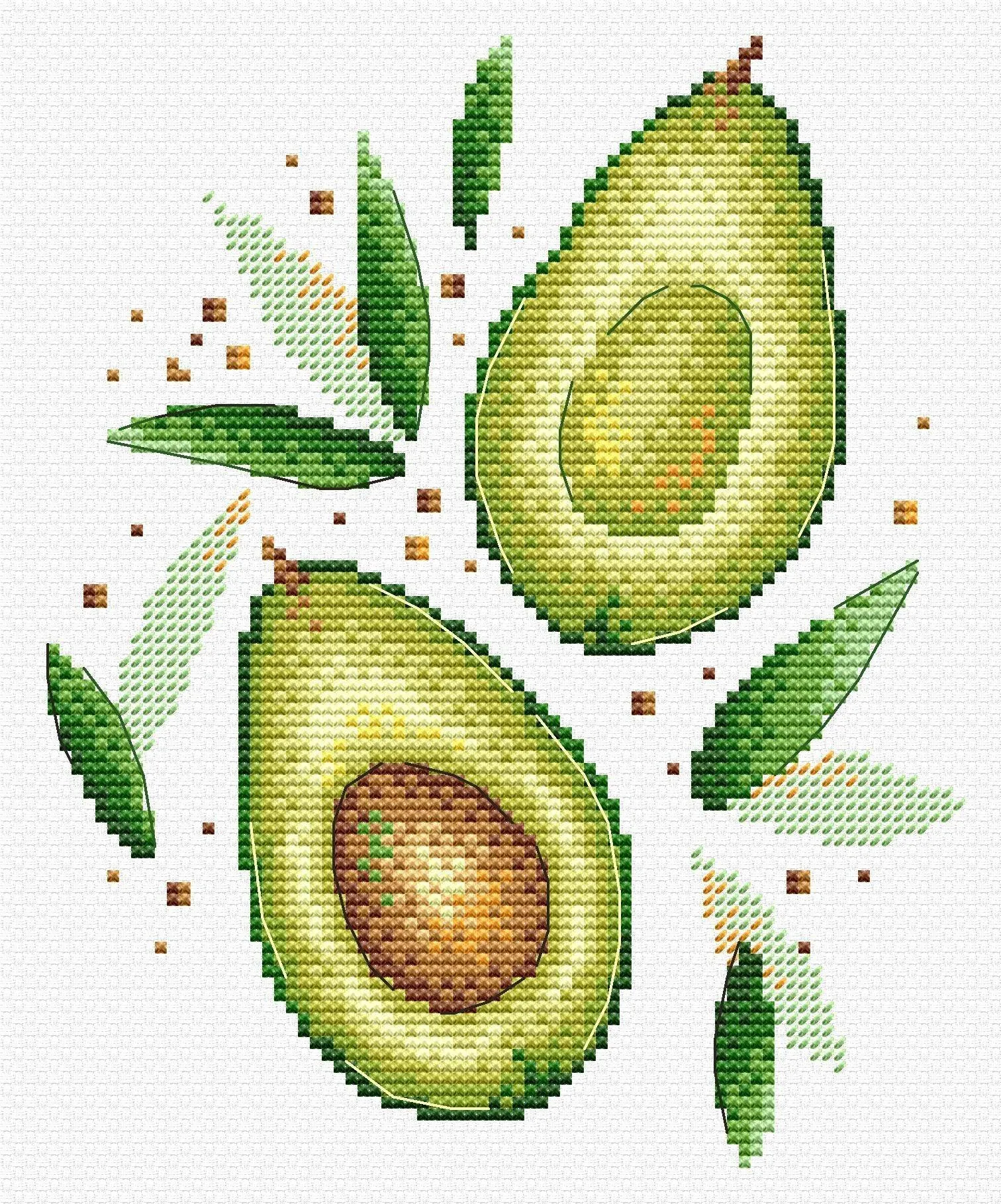 Avocado SV-545 Counted Cross Stitch Kit