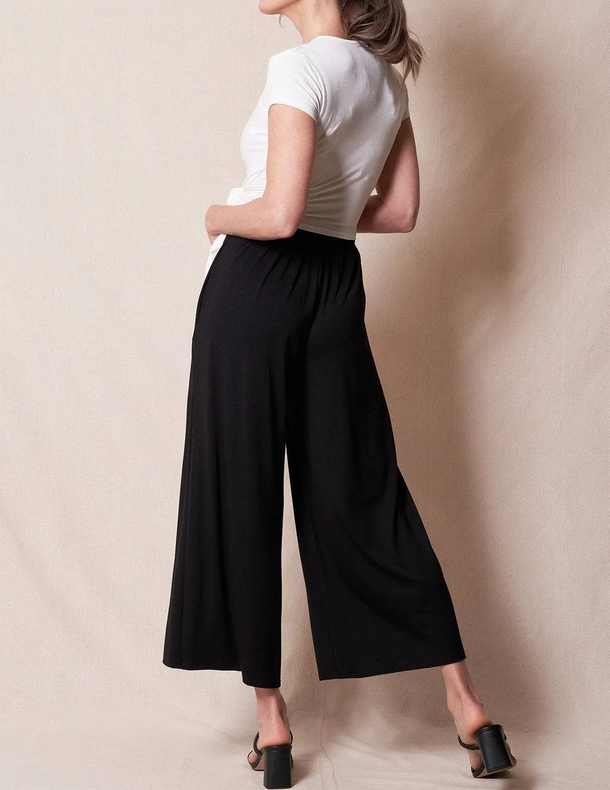 Bamboo Flowy Crop Pants