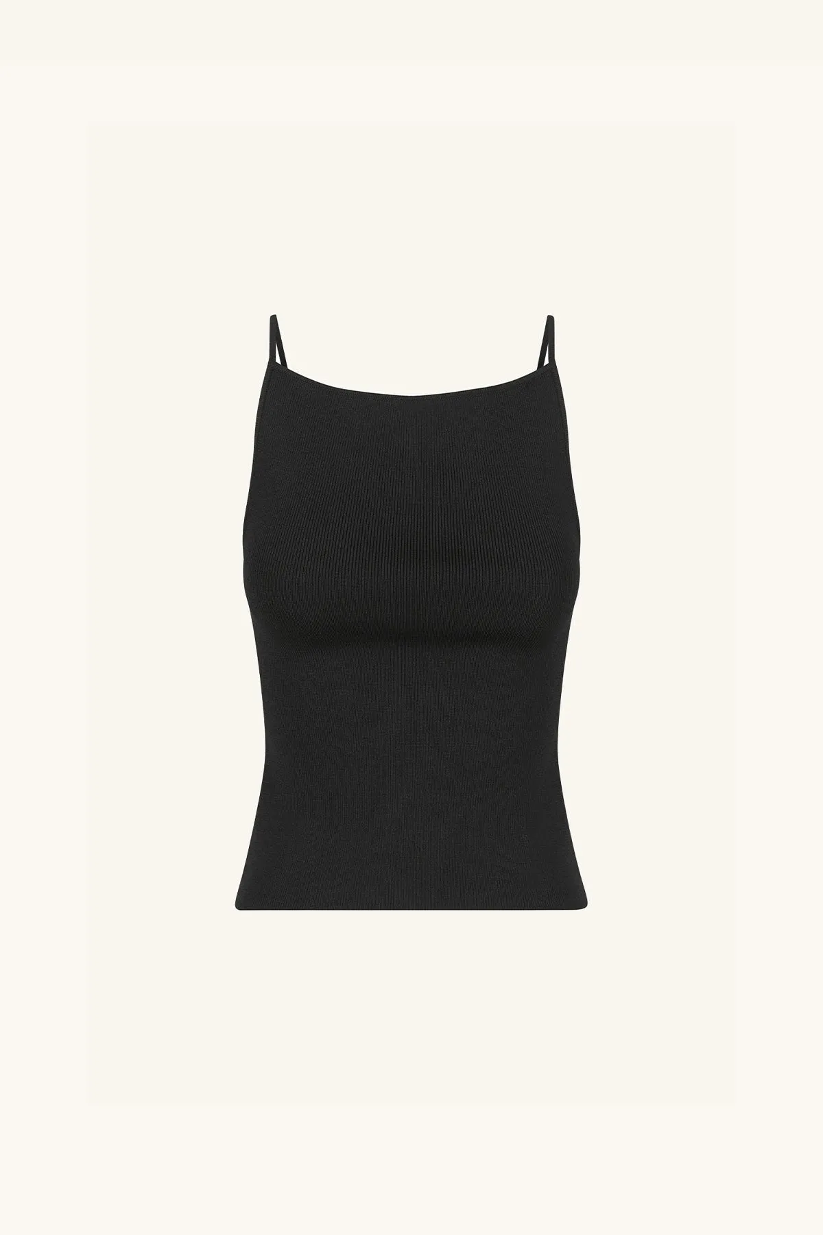 BASIC HIGH NECK TOP - BLACK