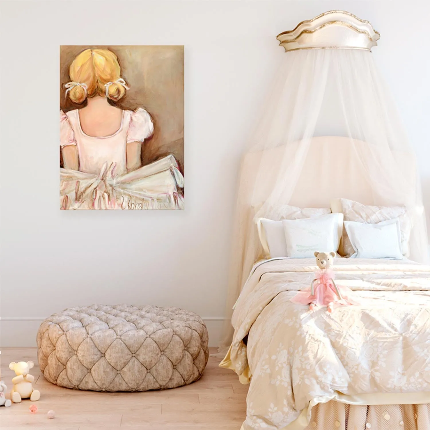 Beautiful Ballerina - Blonde Canvas Wall Art