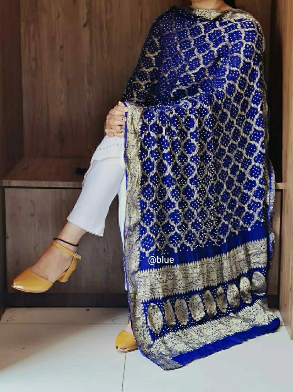 Blue Banarasi Ghatchola Dupatta