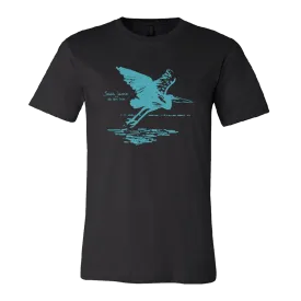 Blue Heron Suite Flying Heron Black Tee