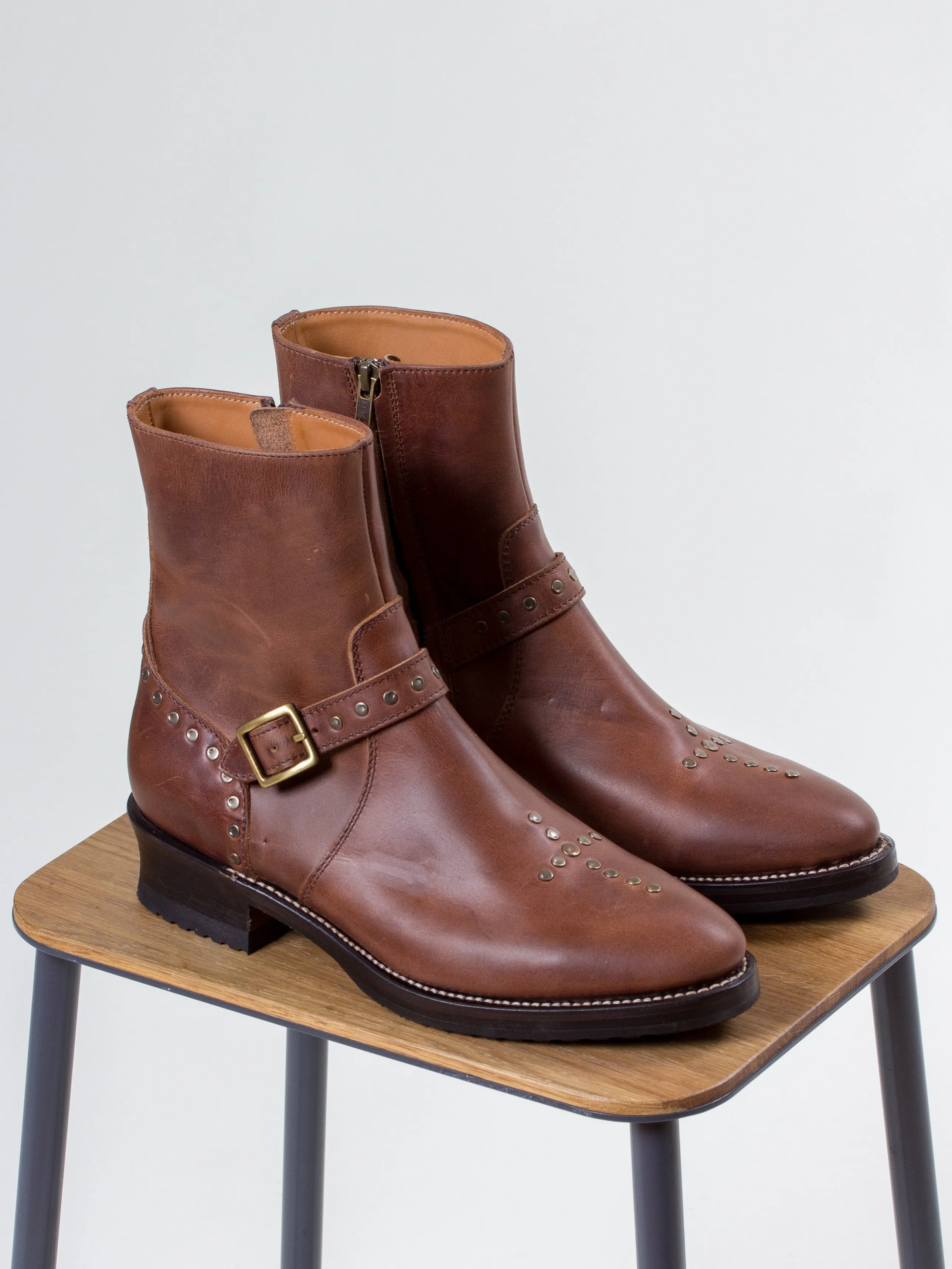 Bright Shoemakers, Boondock Boot, Deep Brown/Copper