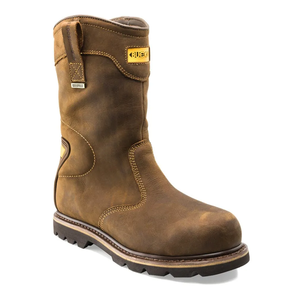 Buckler B701SMWP  Crazy Horse Leather Goodyear Welted Waterproof Safety Rigger Boot