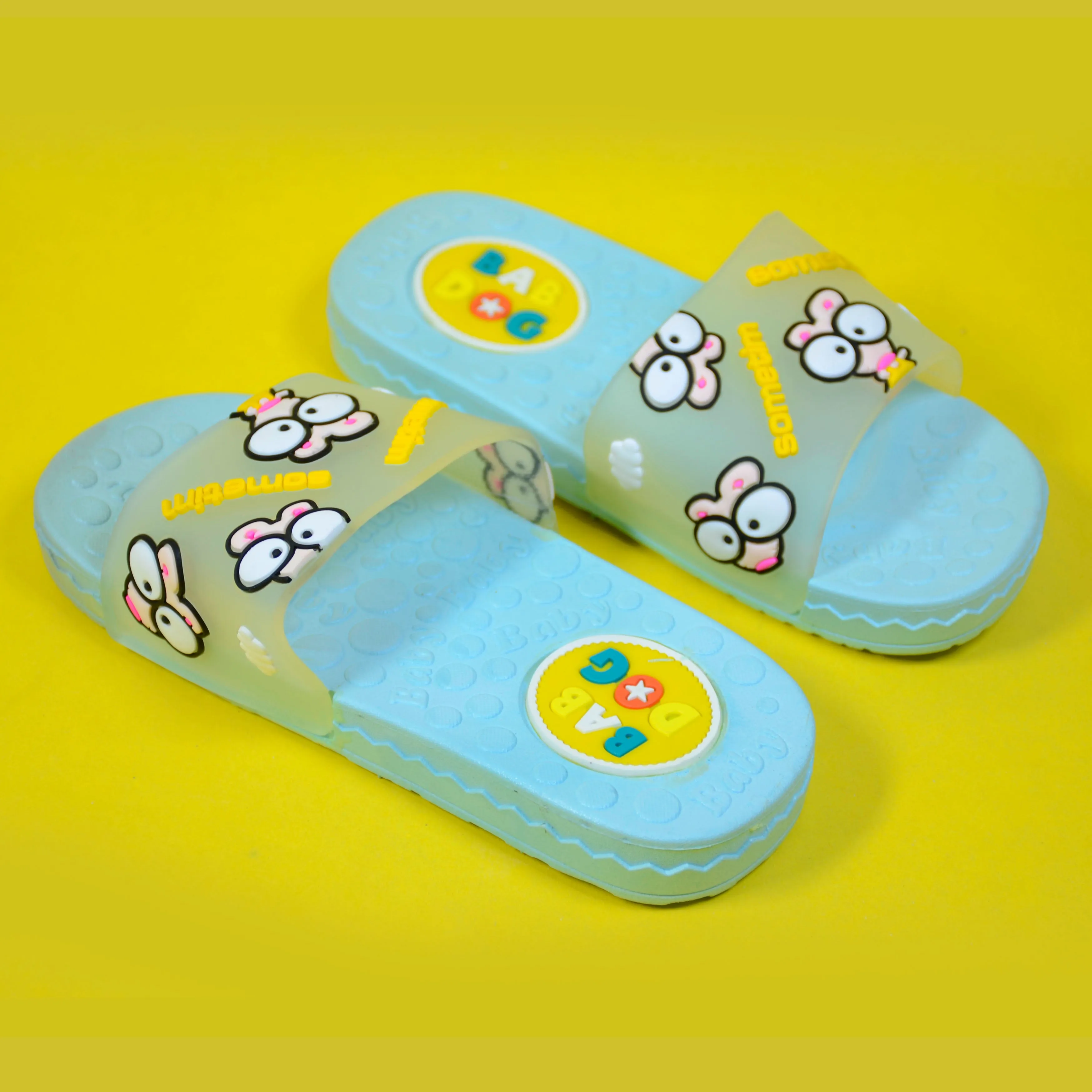 C1411 BABDOG Sometime Transparent with Baby Blue Slippers