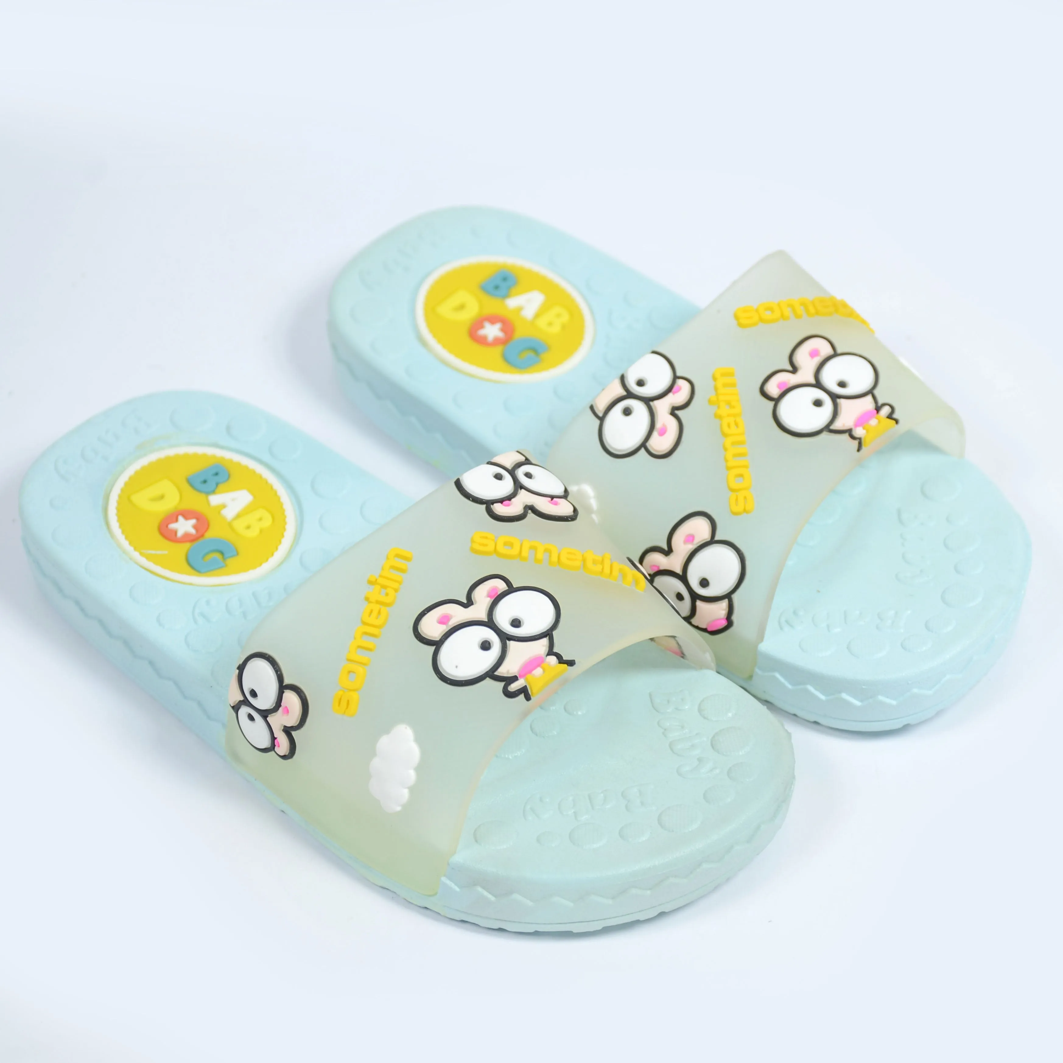 C1411 BABDOG Sometime Transparent with Baby Blue Slippers