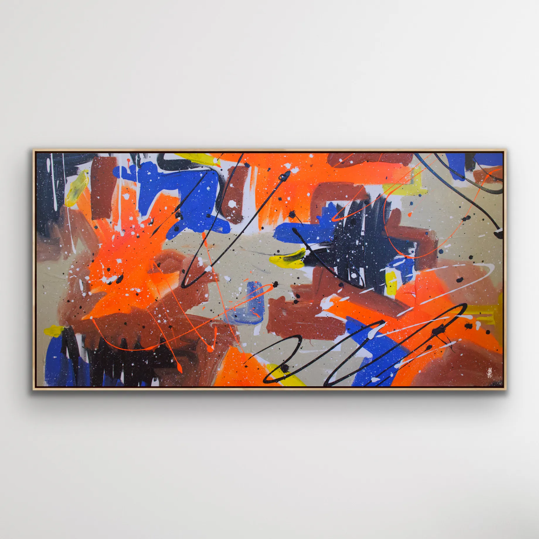 Canvas print: "Orange Party" (Rectangle)