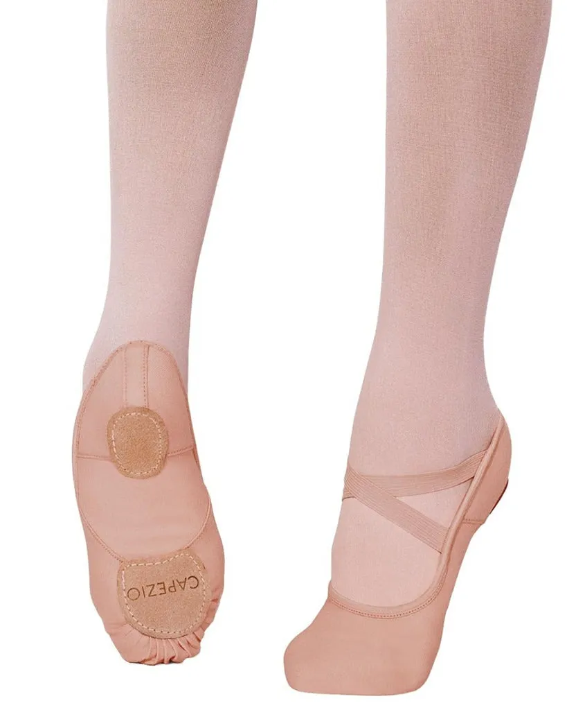 Capezio Hanami Canvas Split Sole Ballet Slippers - 2037W Womens/Mens - Tan