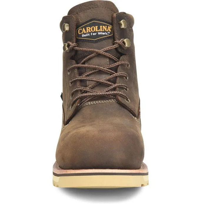 Carolina Men's Staple Gun 6"  WP Work Boot -Brown- CA7072