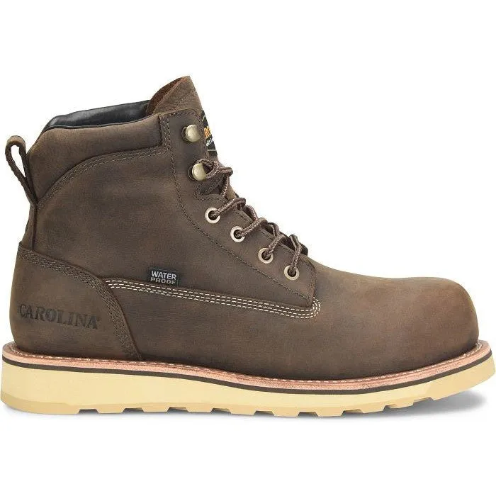 Carolina Men's Staple Gun 6"  WP Work Boot -Brown- CA7072