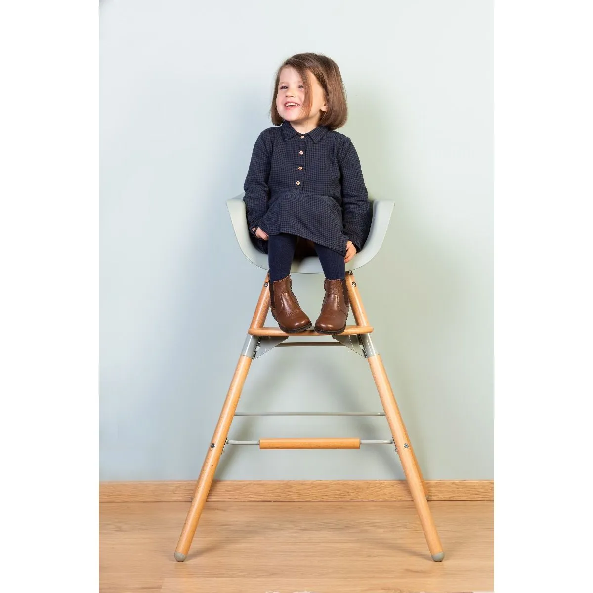 Childhome Evolu 2 High Chair - Natural Mint