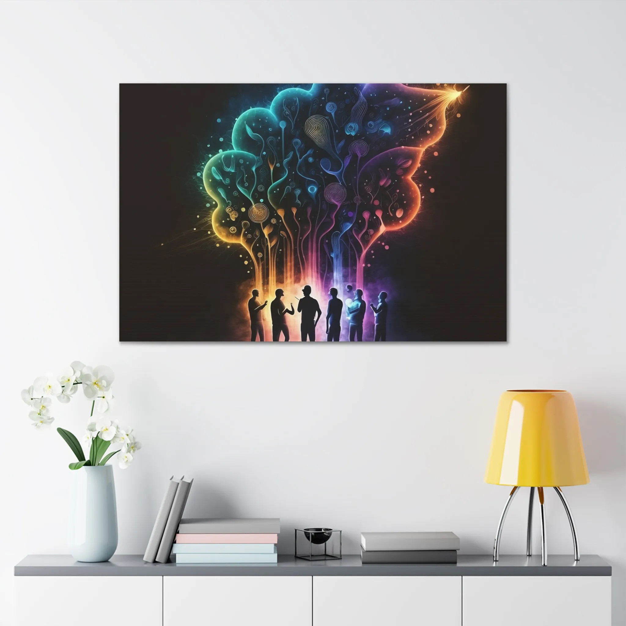 Combined Consciousness Shared Dream Canvas Spiritual Decor