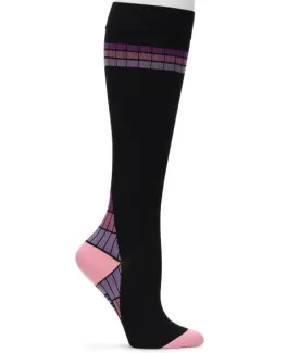 Compression Socks Windowpane Black