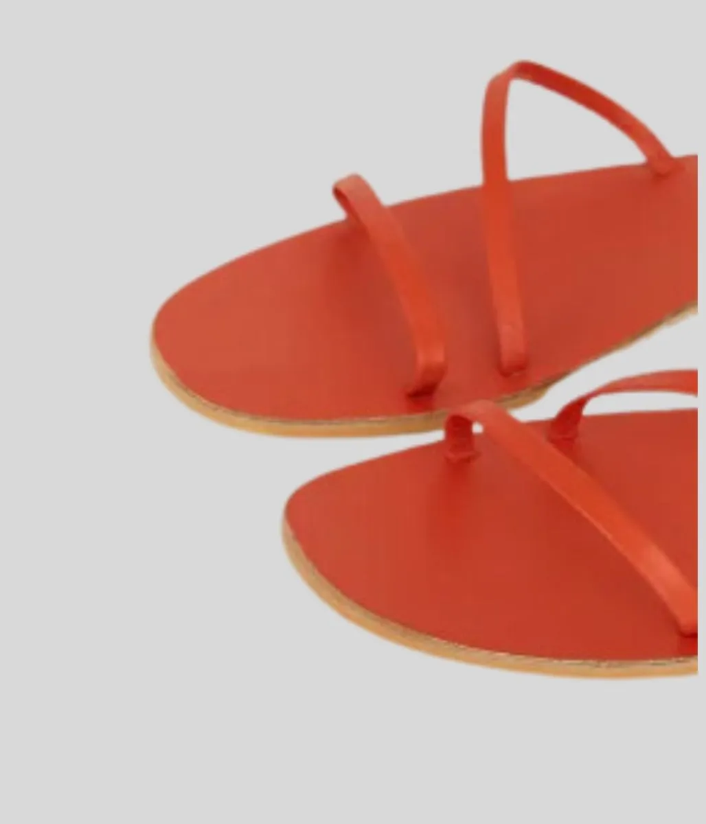 Coral Skinny Strap Sandal