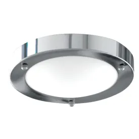 Dublin Bathroom Chrome Flush Ceiling Light - 31cm