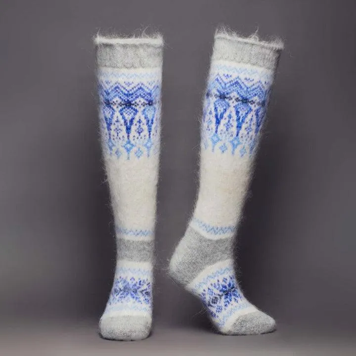 Enchanted Icicles | Heavy Goat Wool | Women's Knee-High