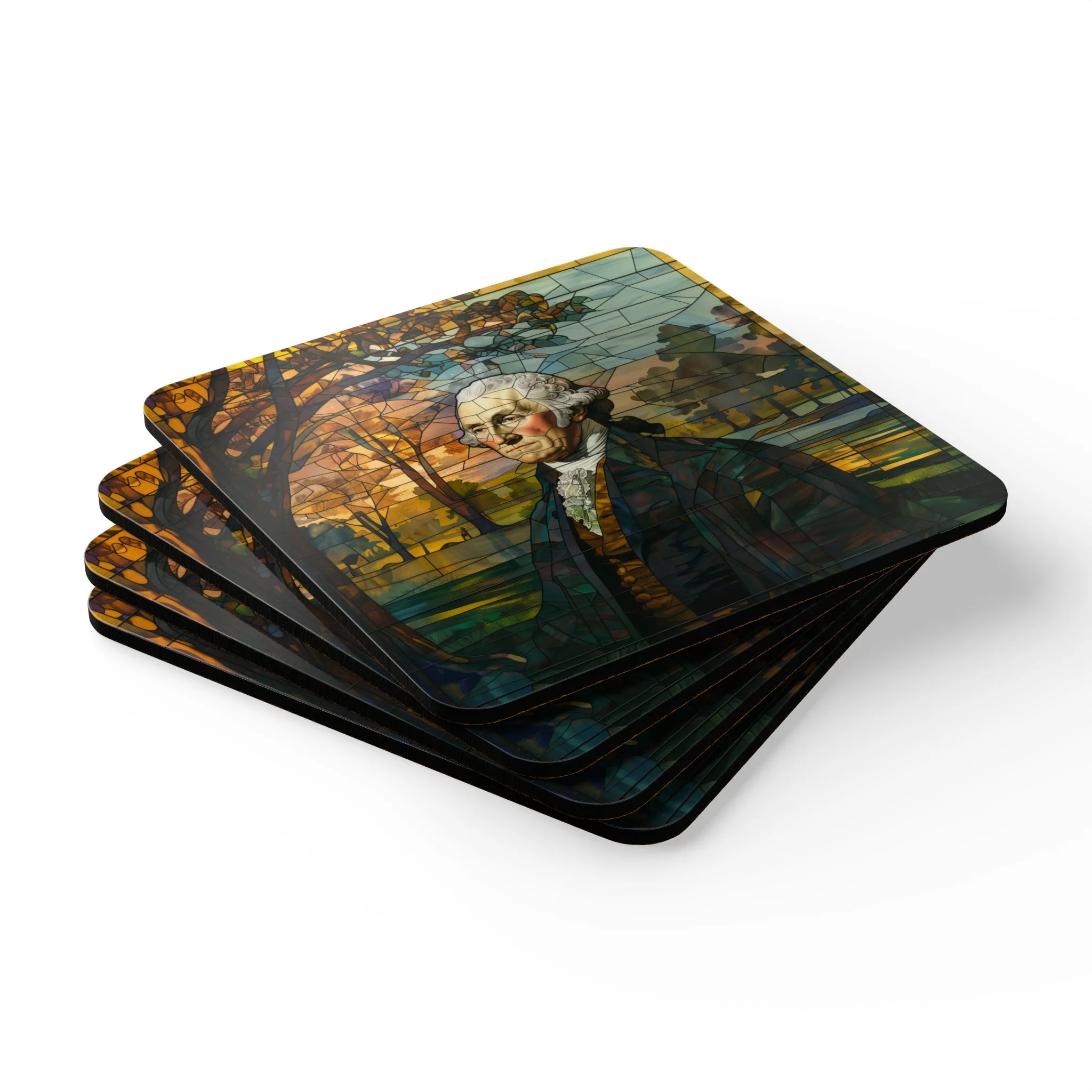 George Washington Corkwood Coaster Set