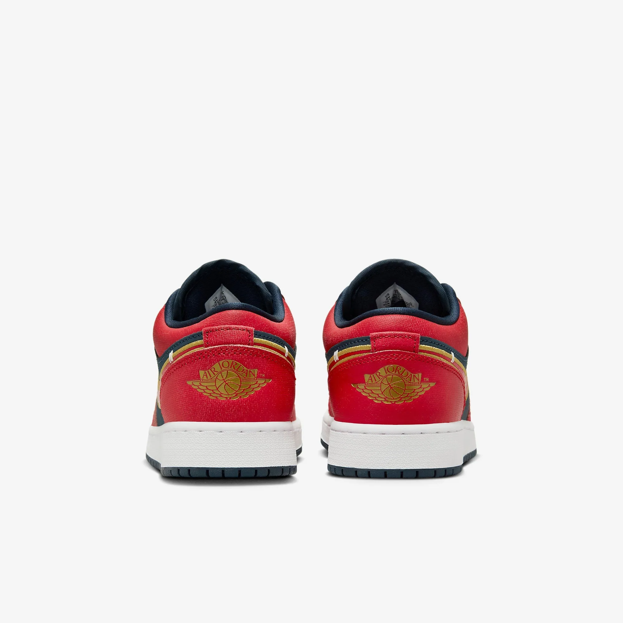 (GS) Air Jordan 1 Low 'Armory Navy / Sport Red' (2024) FQ7380-400