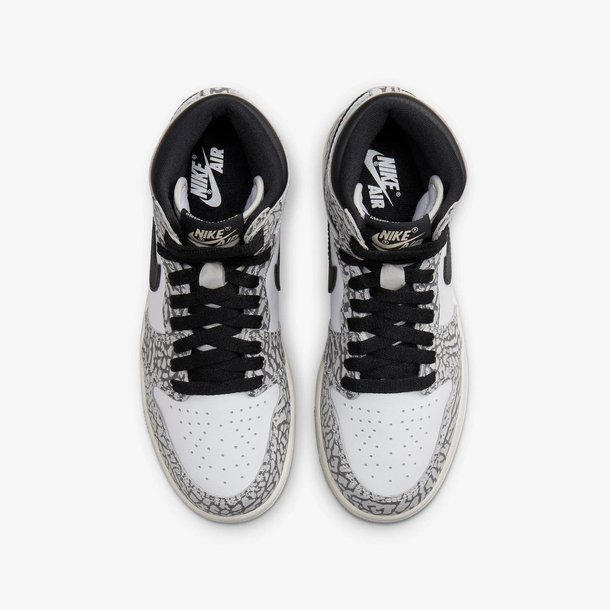 (GS) Air Jordan 1 Retro High OG 'White Cement / Elephant Print' (2023) FD1437-052