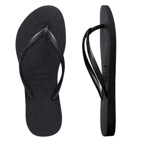 Havaianas Slim Basic Black Thongs