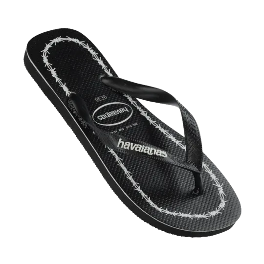 Havaianas Top Print Goodvibez Thongs - Black/White