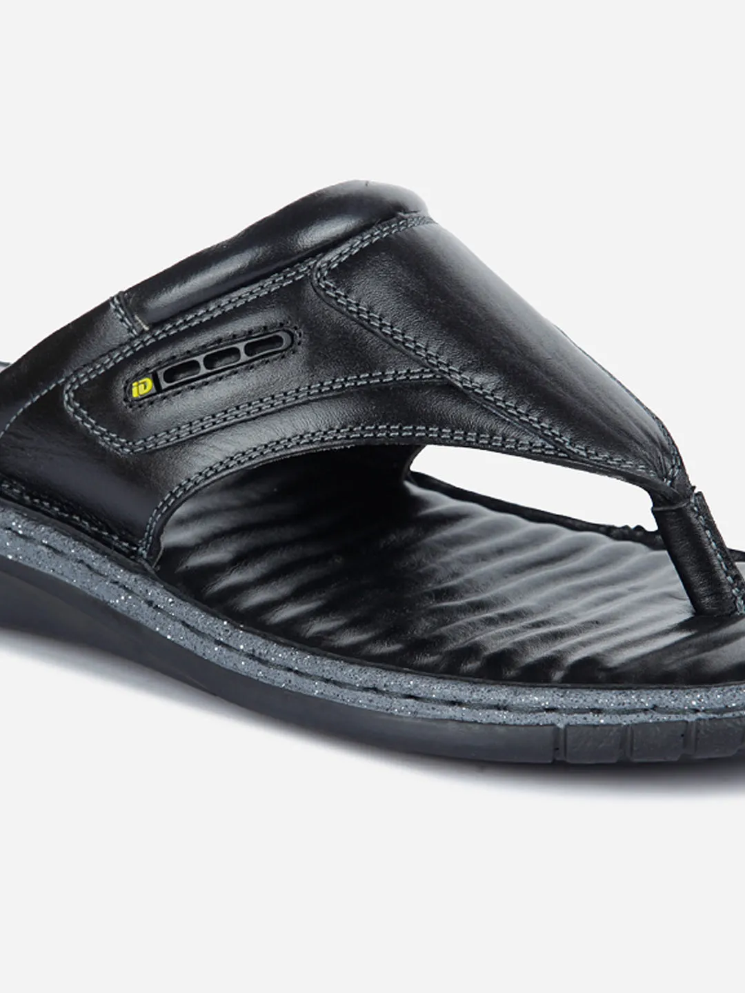 Men's Black Thong-Style Casual Sandal (ID4131)