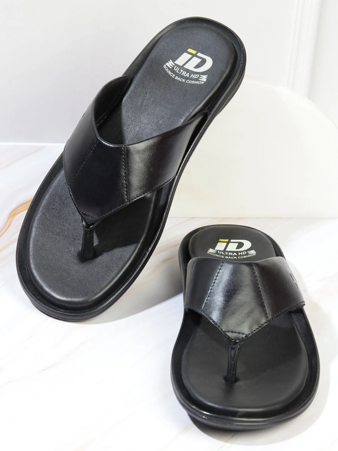 Men's Black Thong-Style Sandal (ID4121)