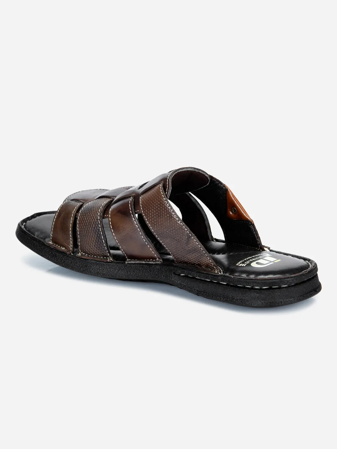 Men's Brown Slip On Comfort Sandal (ID4129)