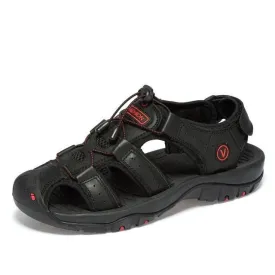 Men's High-Altitude Ortho Heel Strap Sandals - Black