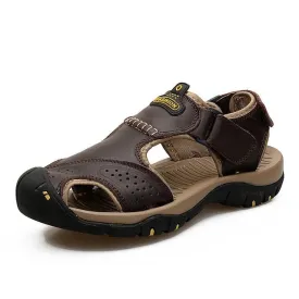 Men's High-Altitude Ortho Heel Strap Sandals - Dark Brown