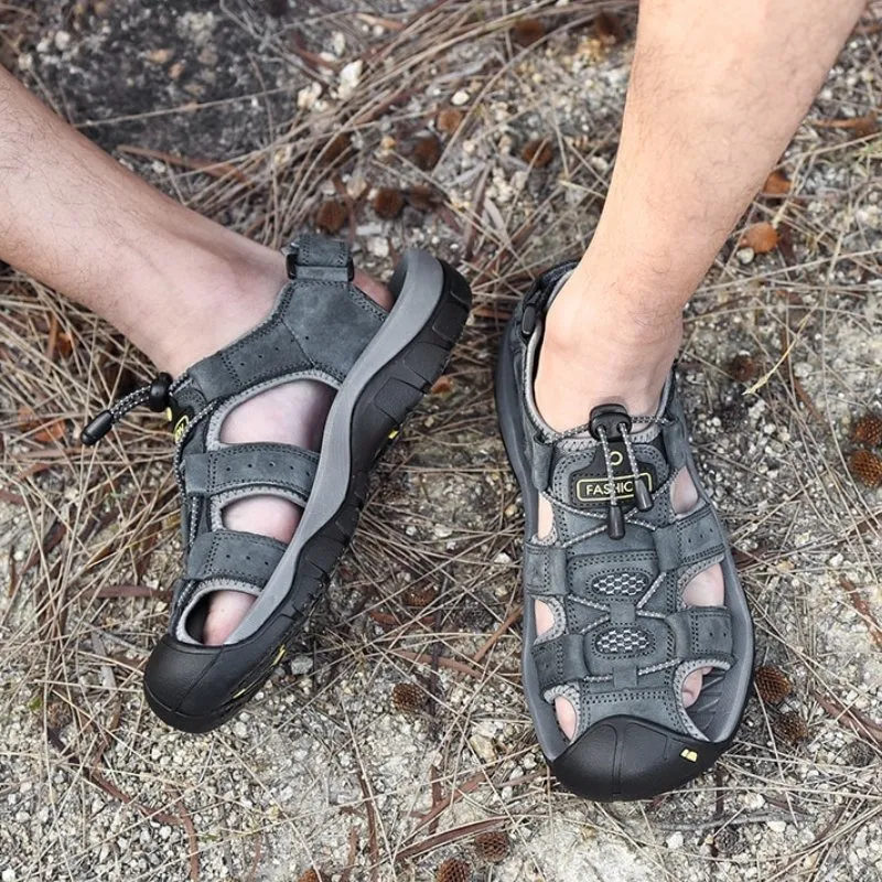 Men's High-Altitude Ortho Heel Strap Sandals - Gray