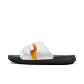 Men's Jordan Super Play Slide - WHITE/TAXI-BLACK-FIRE RED