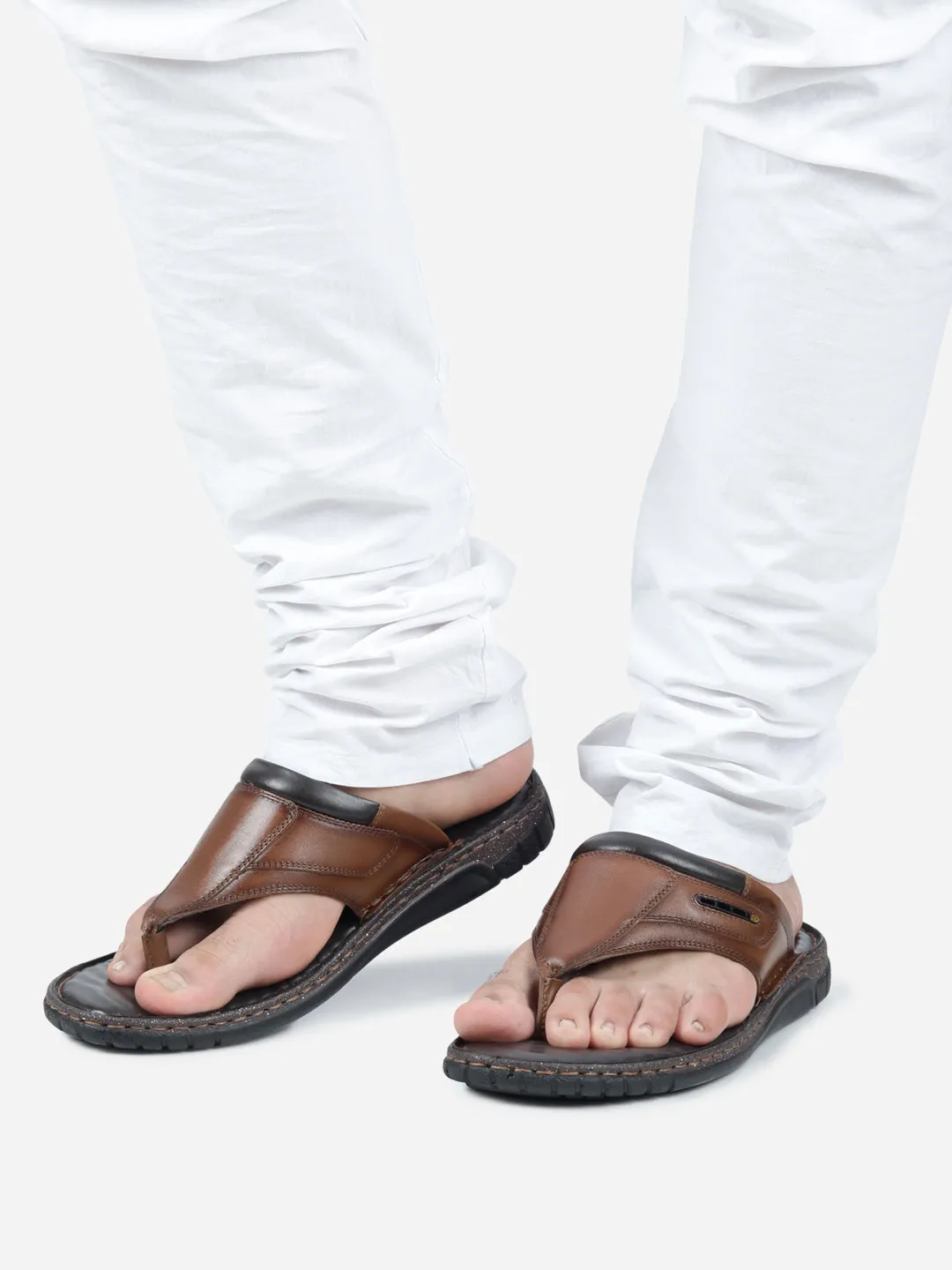 Men's Tan Thong-Style Casual Sandal (ID4131)