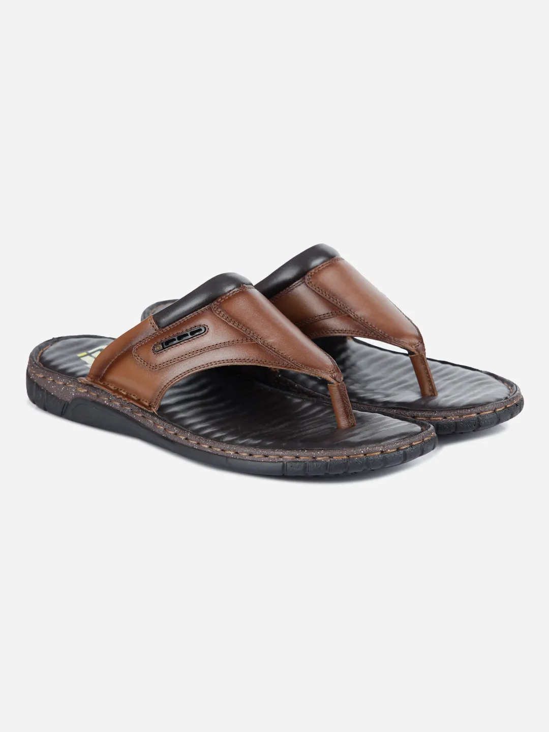 Men's Tan Thong-Style Casual Sandal (ID4131)