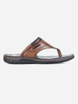 Men's Tan Thong-Style Casual Sandal (ID4131)