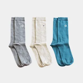 Merino Wool - Cotton Lightweight Adult Socks (3 pairs)