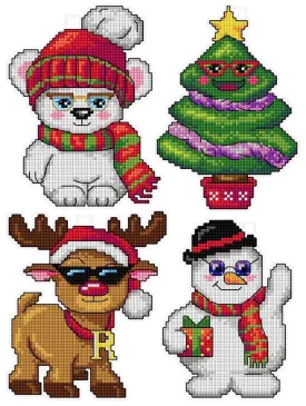 "Christmas Toys" 120CS Counted Cross-Stitch Kit