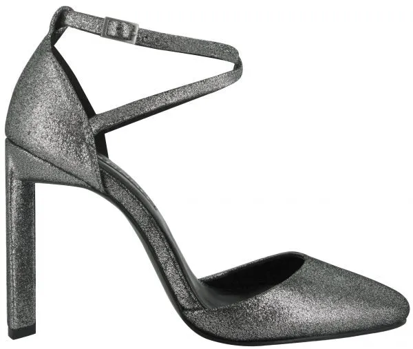 Senso Women's Wilmer II Stardust Ankle Strap Heel - SILVER